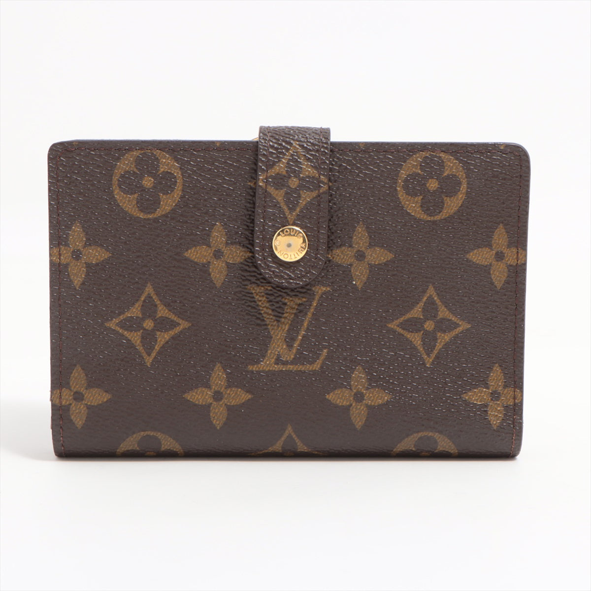 Louis Vuitton Monogram Portofeuille Vienova M61674 MI1123 Brown Compact Wallet