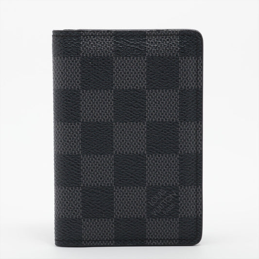 Louis Vuitton Damier Graphite Organizer de Poche N63075 MI0120 Black Pass Holder