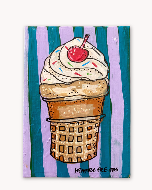 Vanilla Cone ( Original Painting )