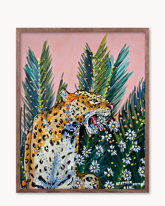 Jaguar Daisy Print