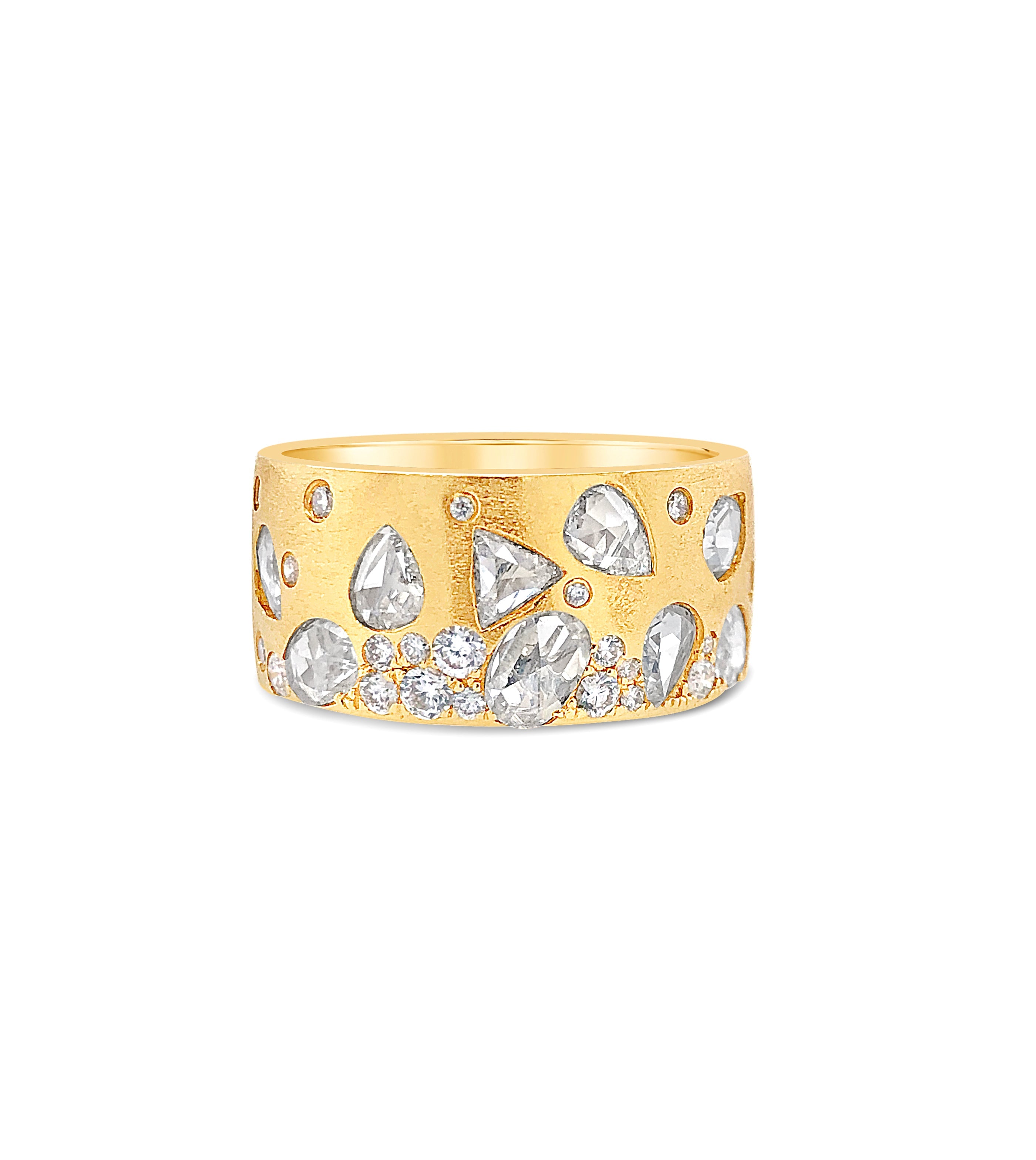Rose Cut Diamond Celestial Band