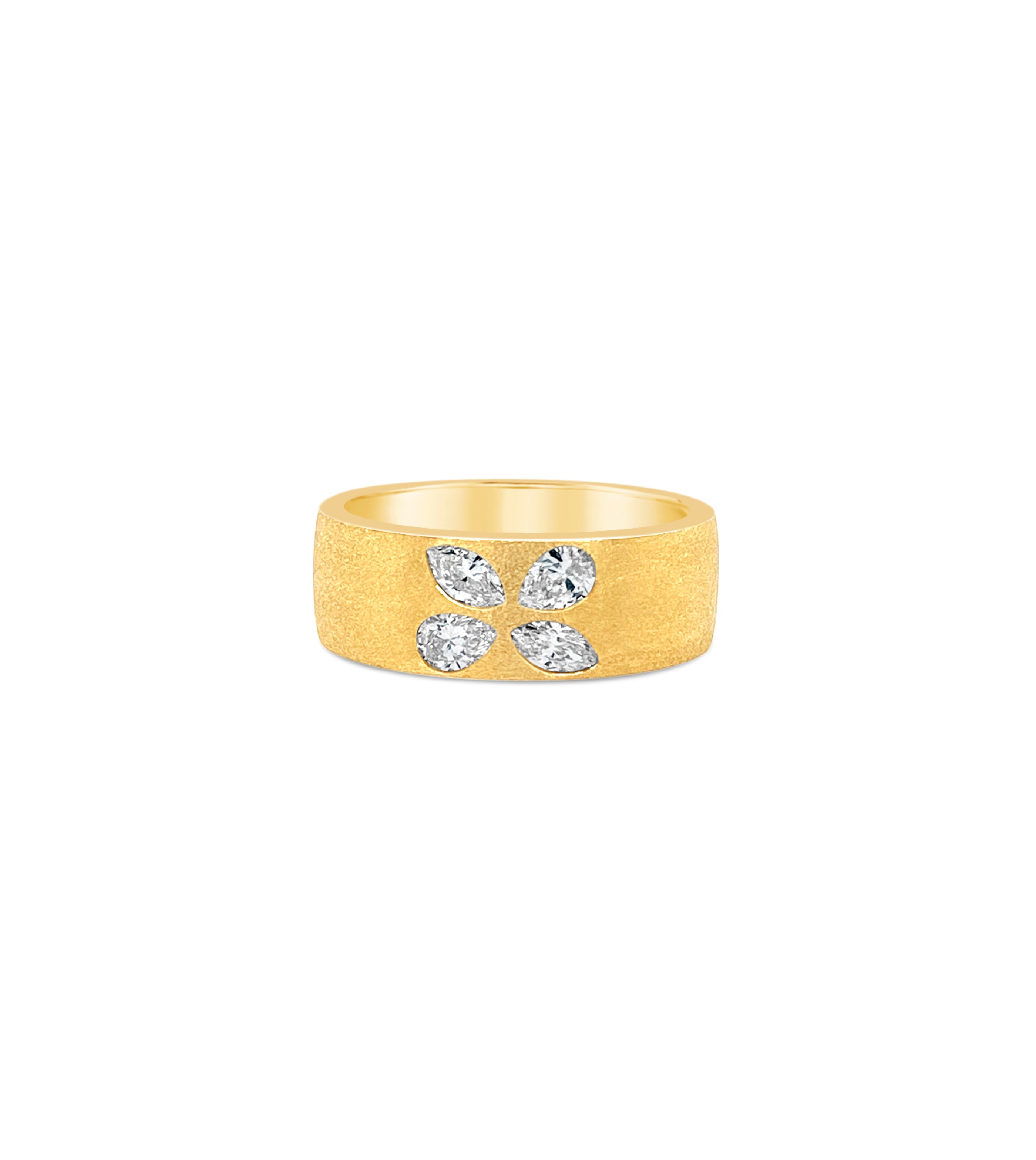 Diamond Pear and Marquise Celestial Cigar Band
