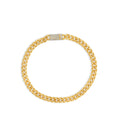 Diamond Lock Cuban Chain Bracelet