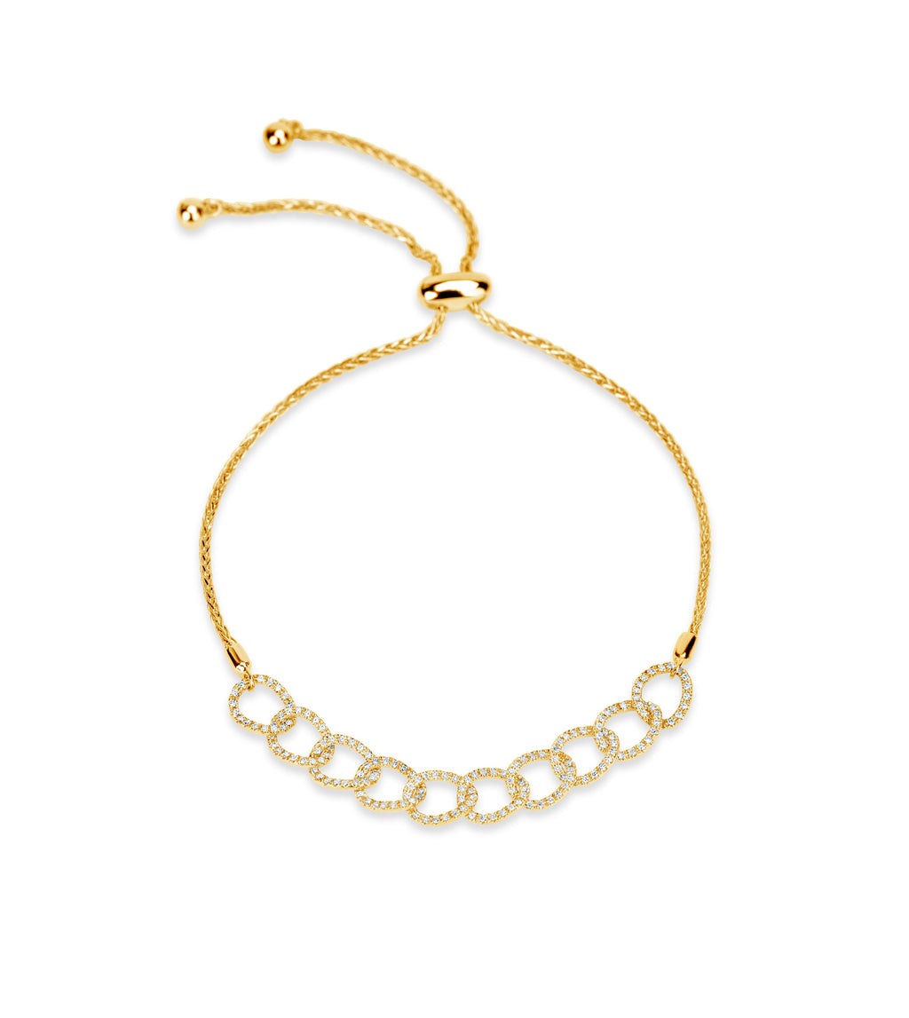 Diamond Cuban Link Bolo Bracelet