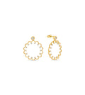 Diamond Flower Silhouette Earring