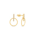 Diamond Door Knocker Earring