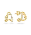Diamond Split Link Earring