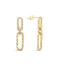 Diamond Paperclip Earring