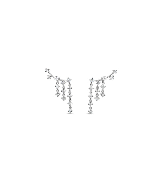 Diamond Chandelier Ear Climbers