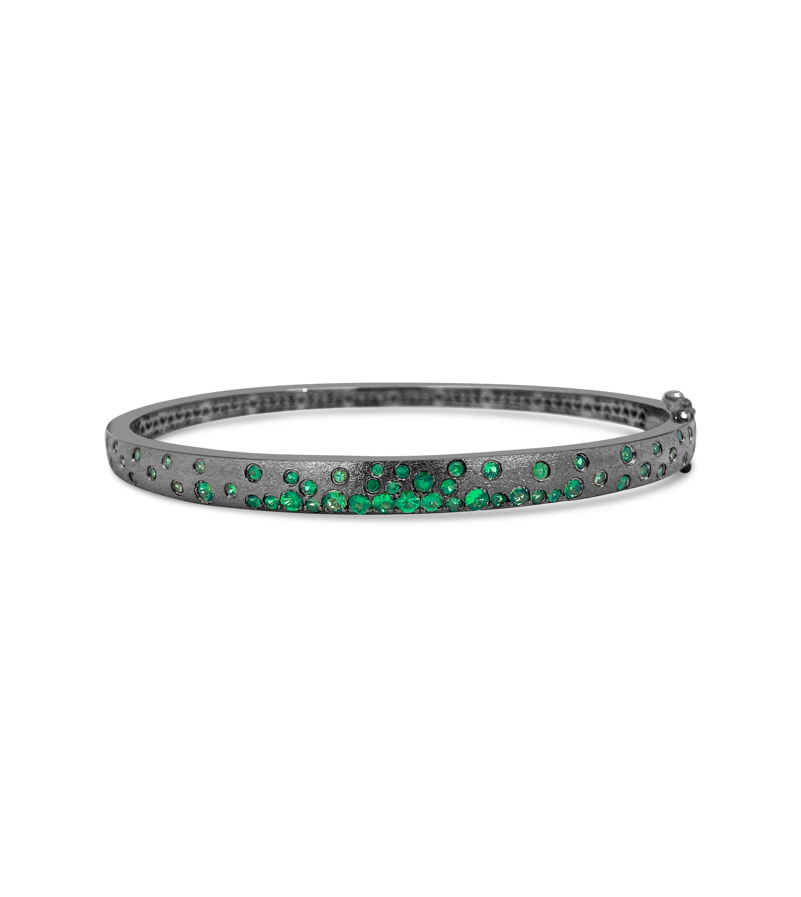 Tsavorite Celestial Slim Bangle