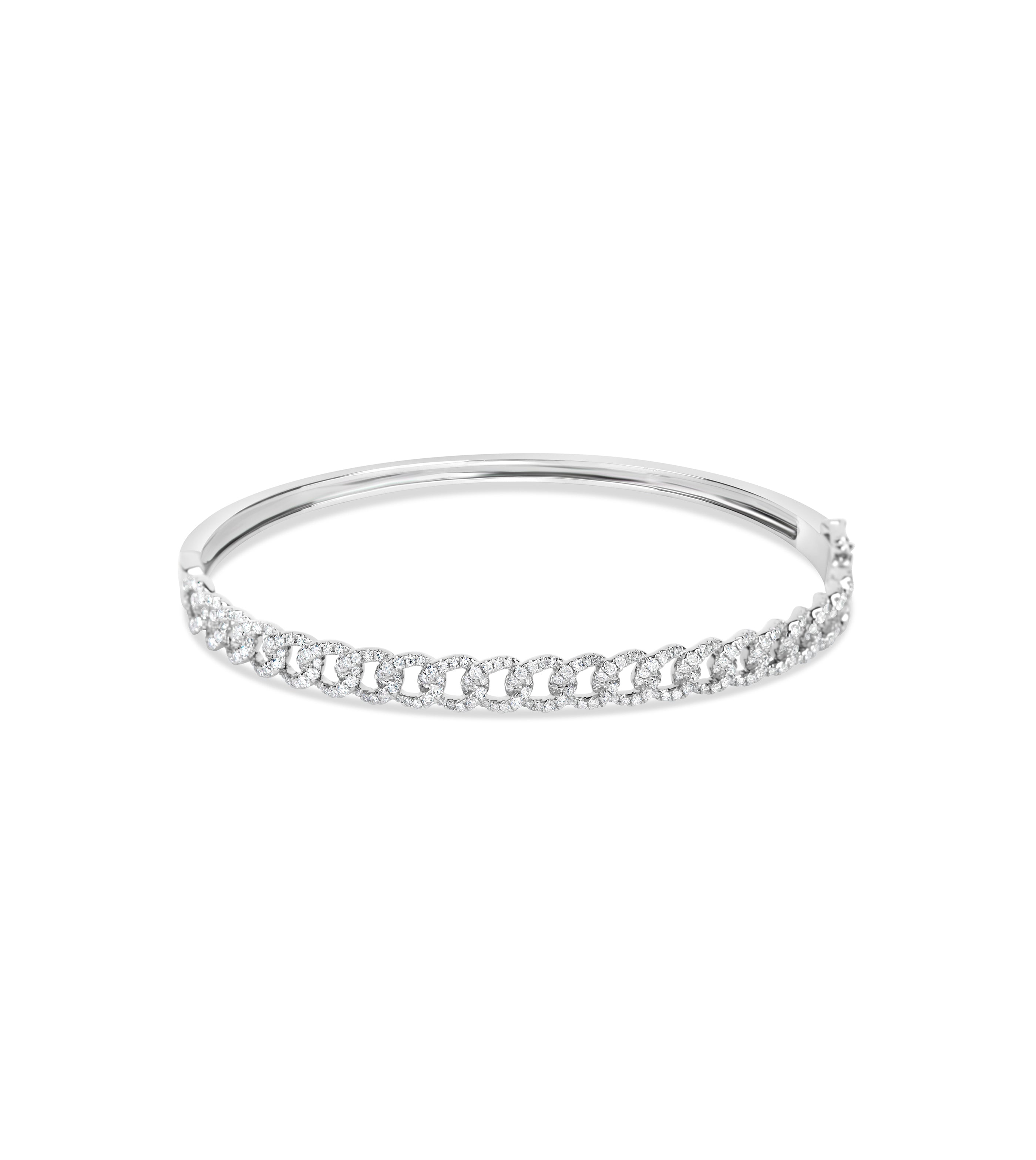 Diamond Cuban Link Bangle