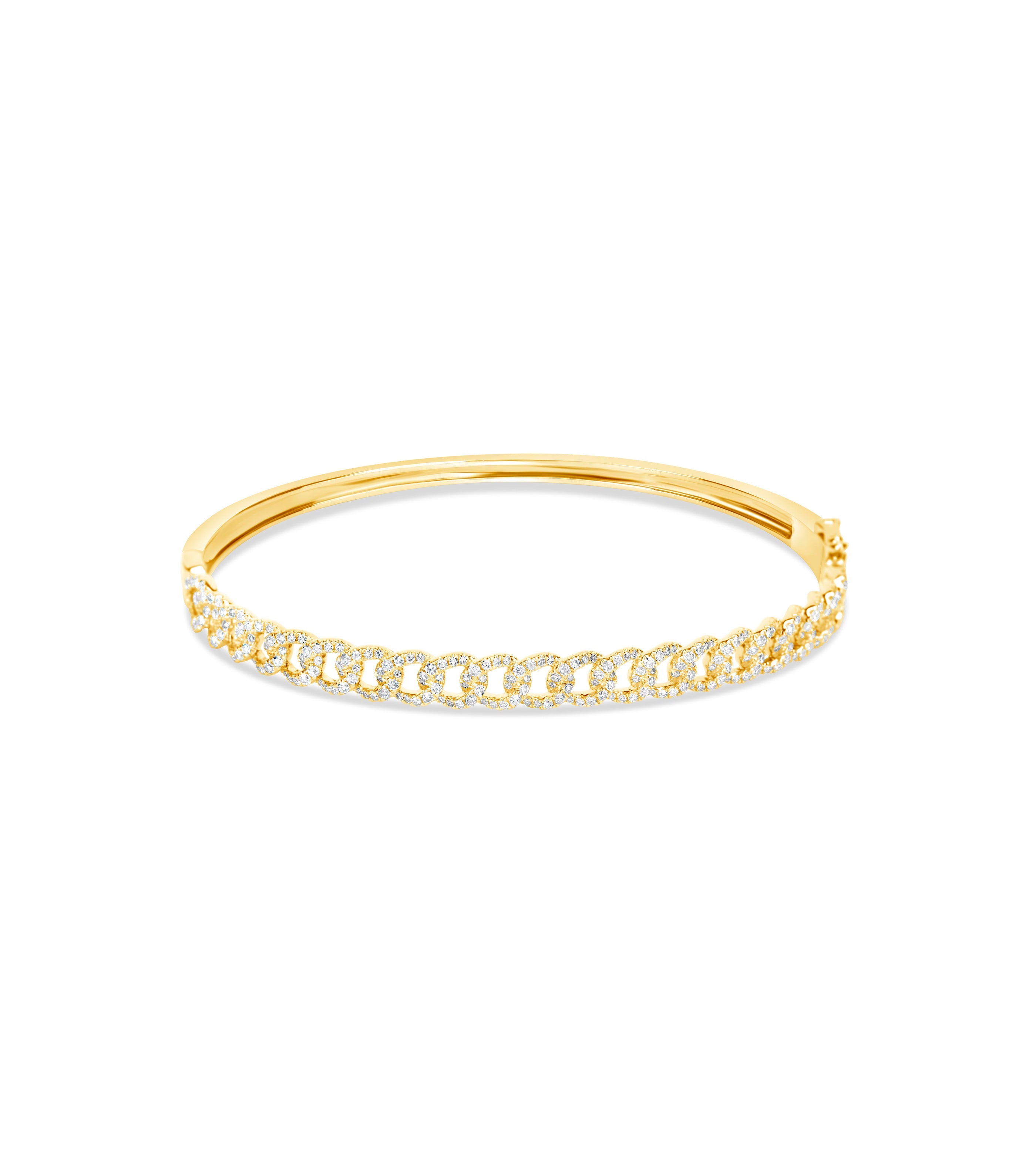 Diamond Cuban Link Bangle