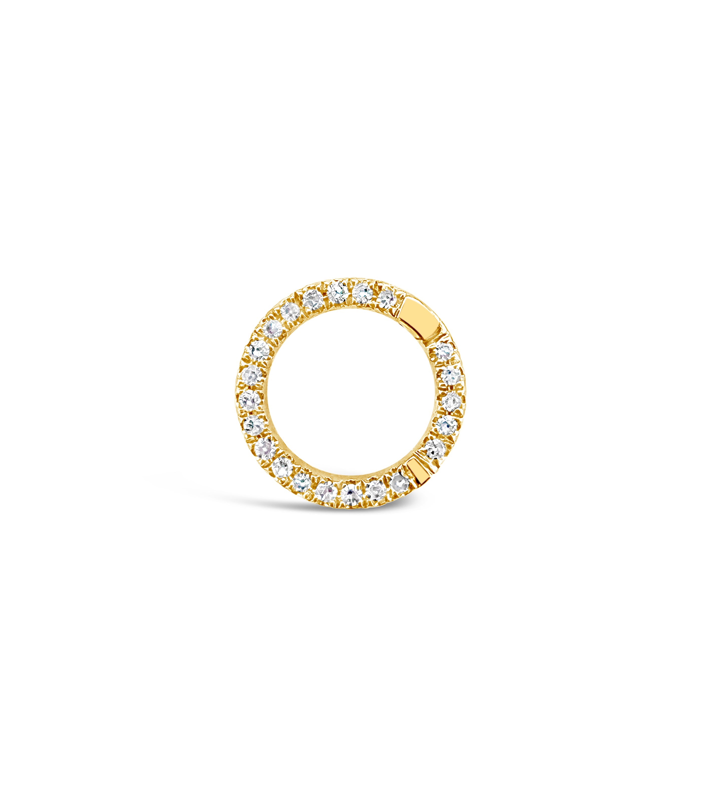 Diamond Round Connector Clasp