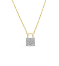 Diamond Lock Necklace