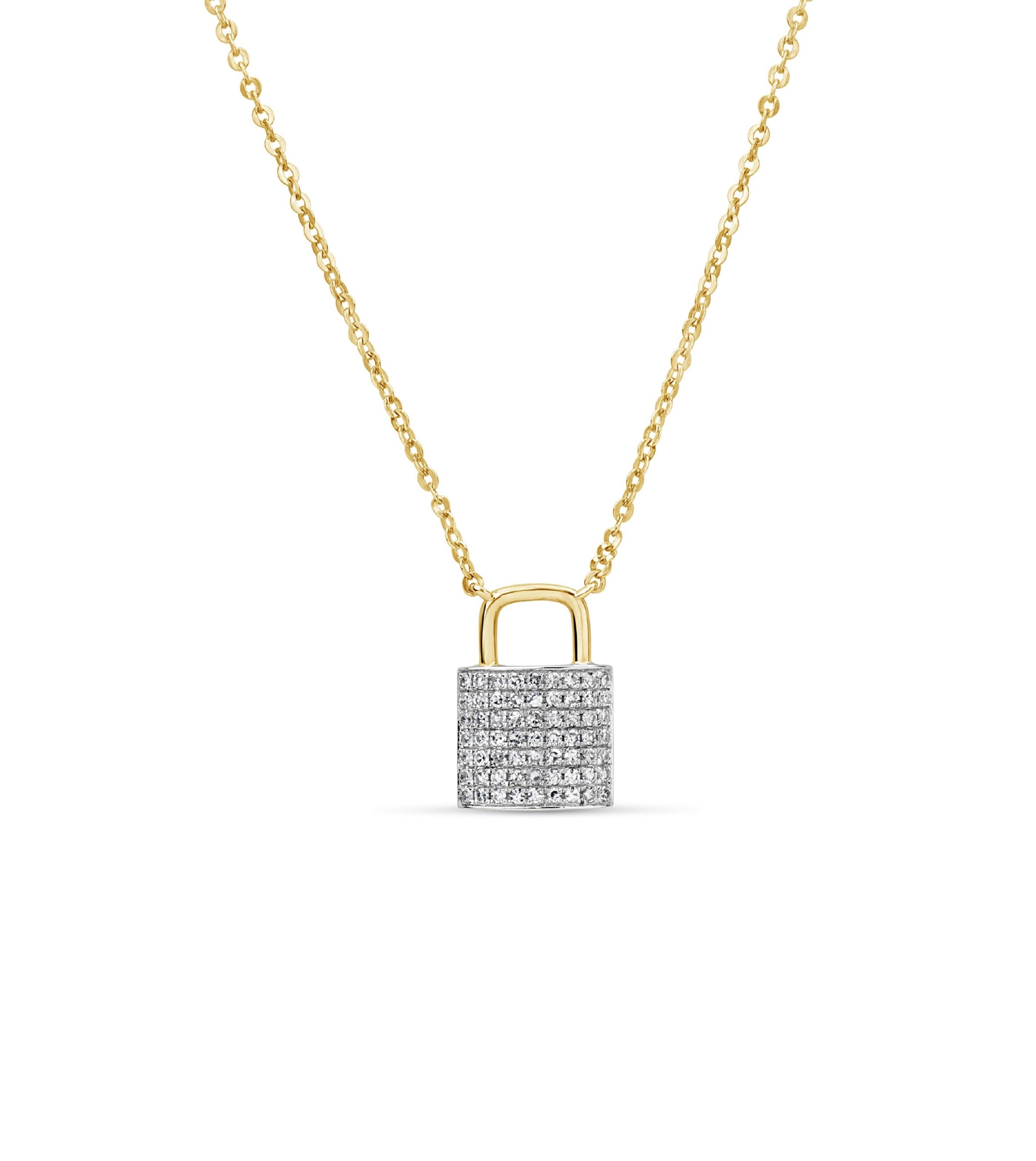 Diamond Lock Necklace