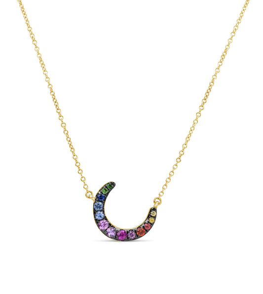 Rainbow Moon Necklace