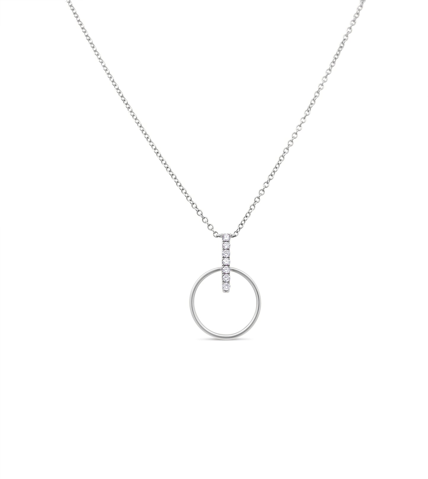 Diamond Door Knocker Necklace