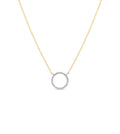Diamond Open Circle Necklace