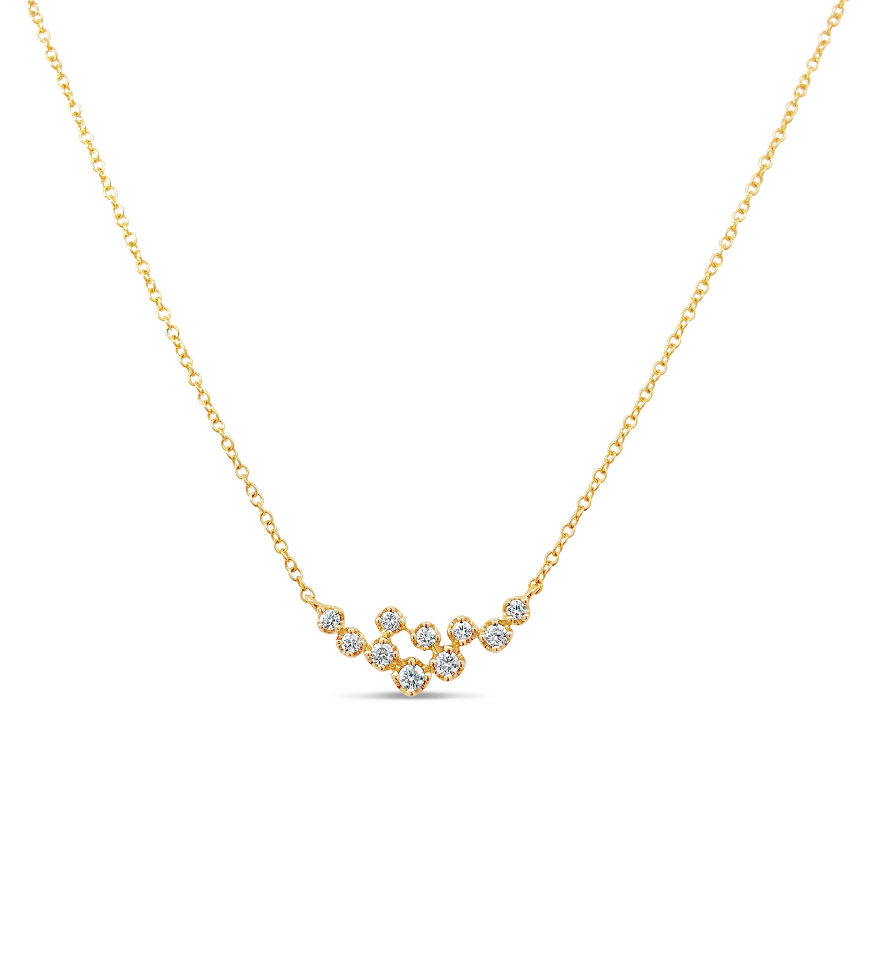 Diamond Cluster Necklace