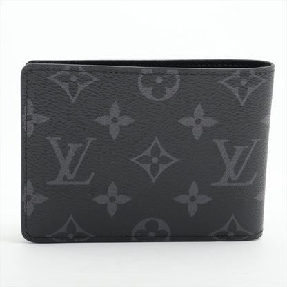 Louis Vuitton Monogram Eclipse Portefeuille Myrtiple M61695 Compact Wallet