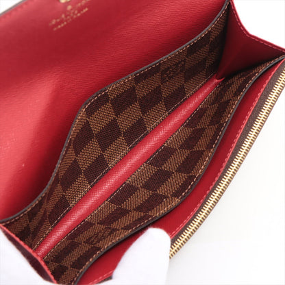 Louis Vuitton Damier Portofeuille Emilie N63544 TA2169 Rouge Long Wallet