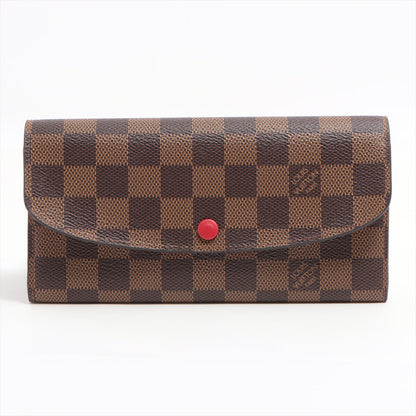 Louis Vuitton Damier Portofeuille Emilie N63544 TA2169 Rouge Long Wallet