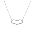 Diamond Open Heart Necklace