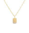 Diamond Celestial Signature Dog Tag Necklace