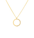 Diamond Half Circle Necklace