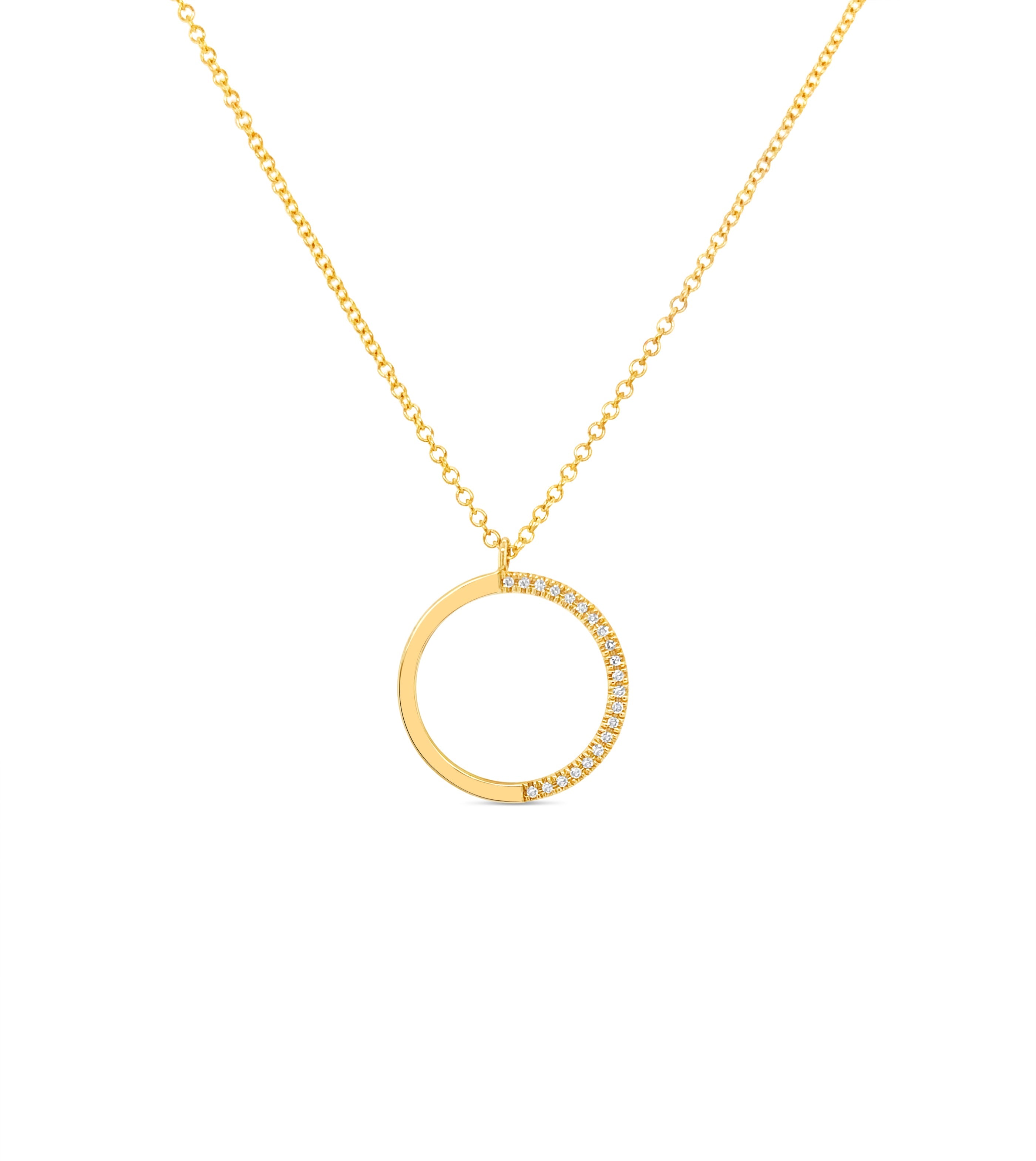 Diamond Half Circle Necklace