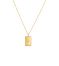 Diamond North Star Rectangle Necklace
