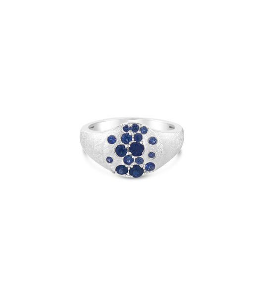 Sapphire Celestial Pinky Ring