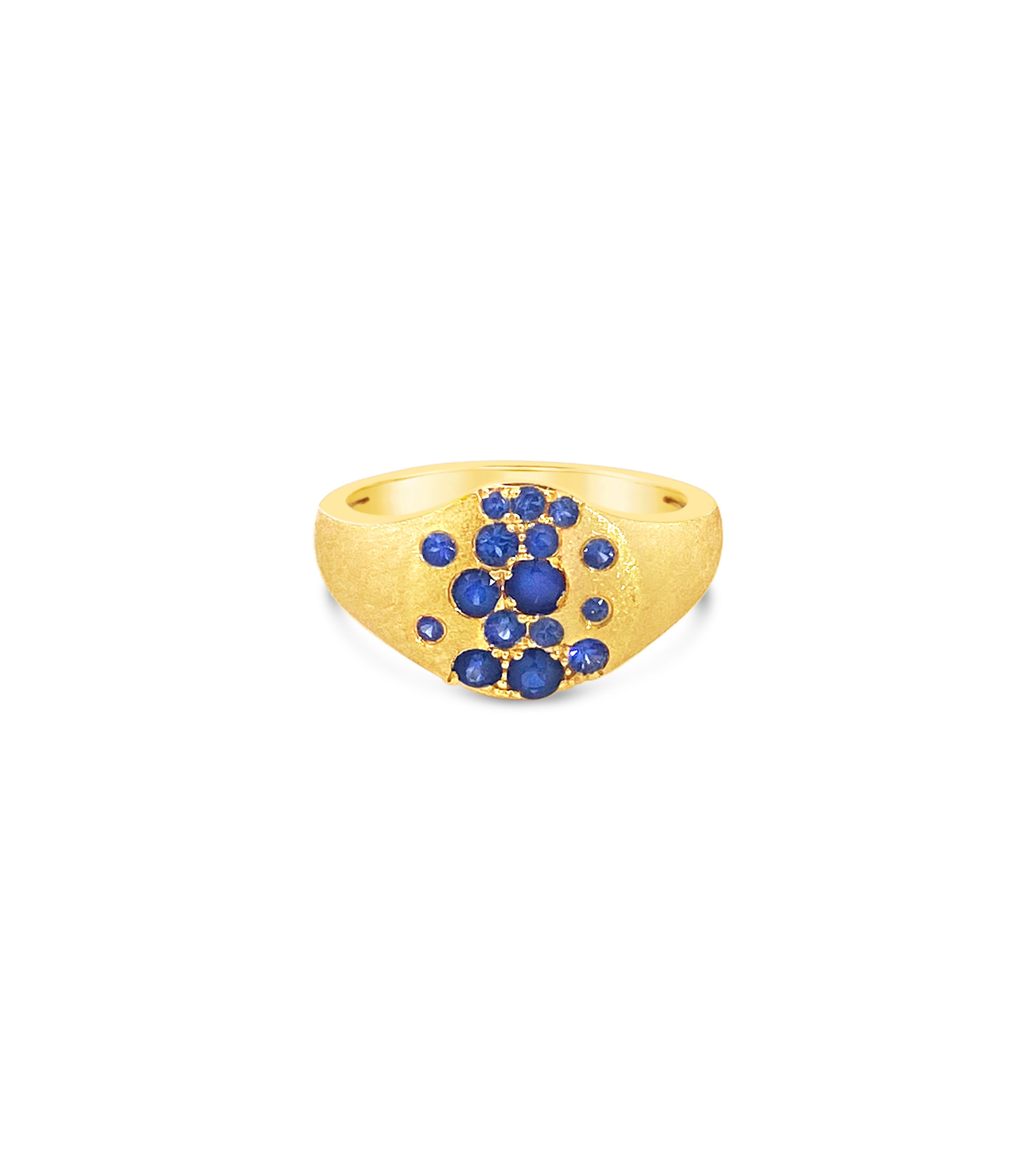 Sapphire Celestial Pinky Ring