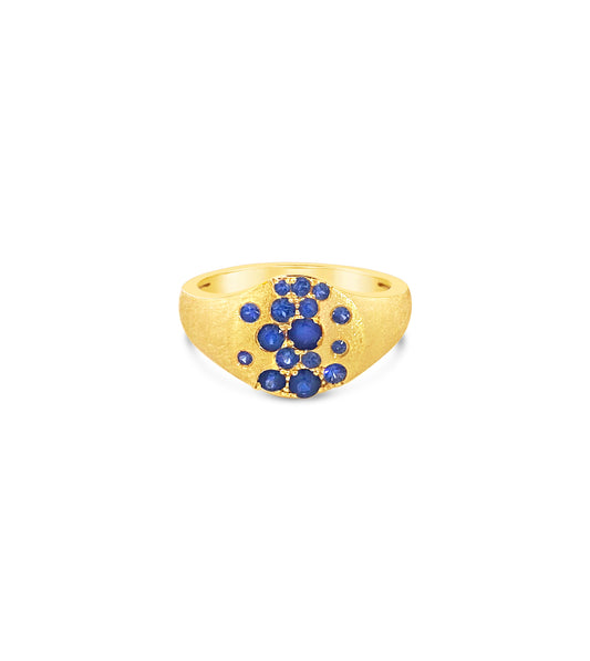 Sapphire Celestial Pinky Ring