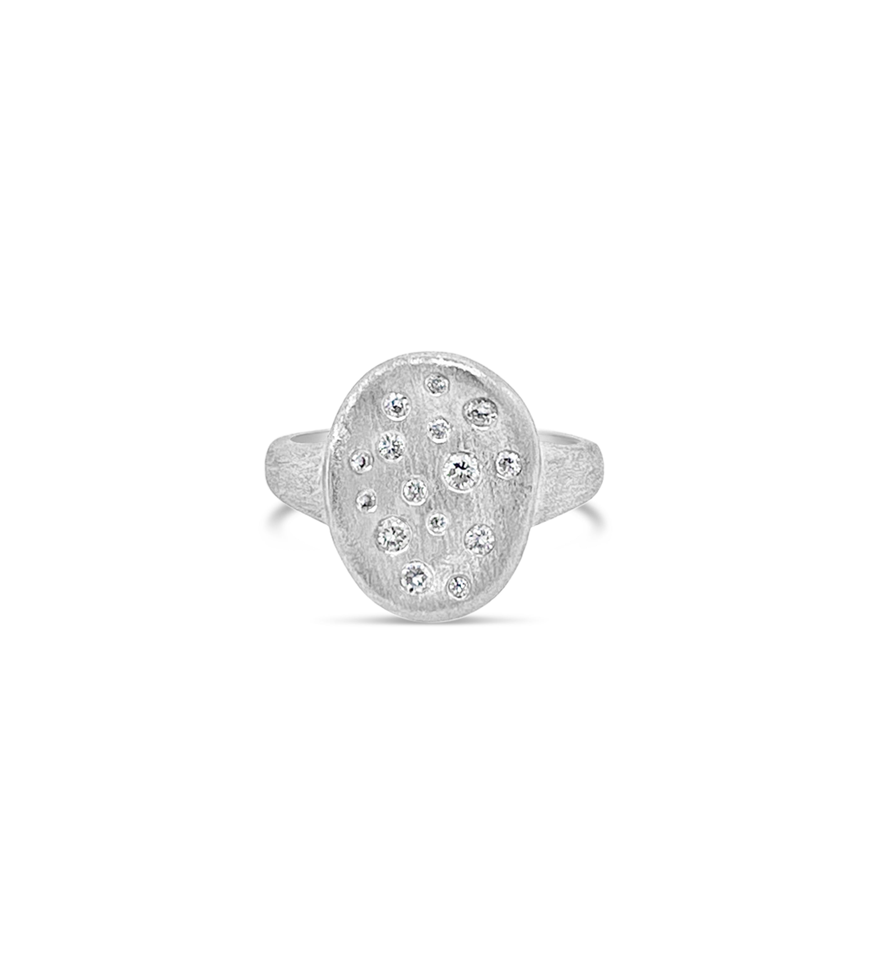 Diamond Celestial Concave Ring