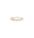Baguette & Round Diamond Cluster Band
