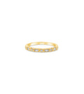Diamond Baguette & Round Bezel Band