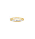 Diamond Baguette Milgrain Channel Set Band