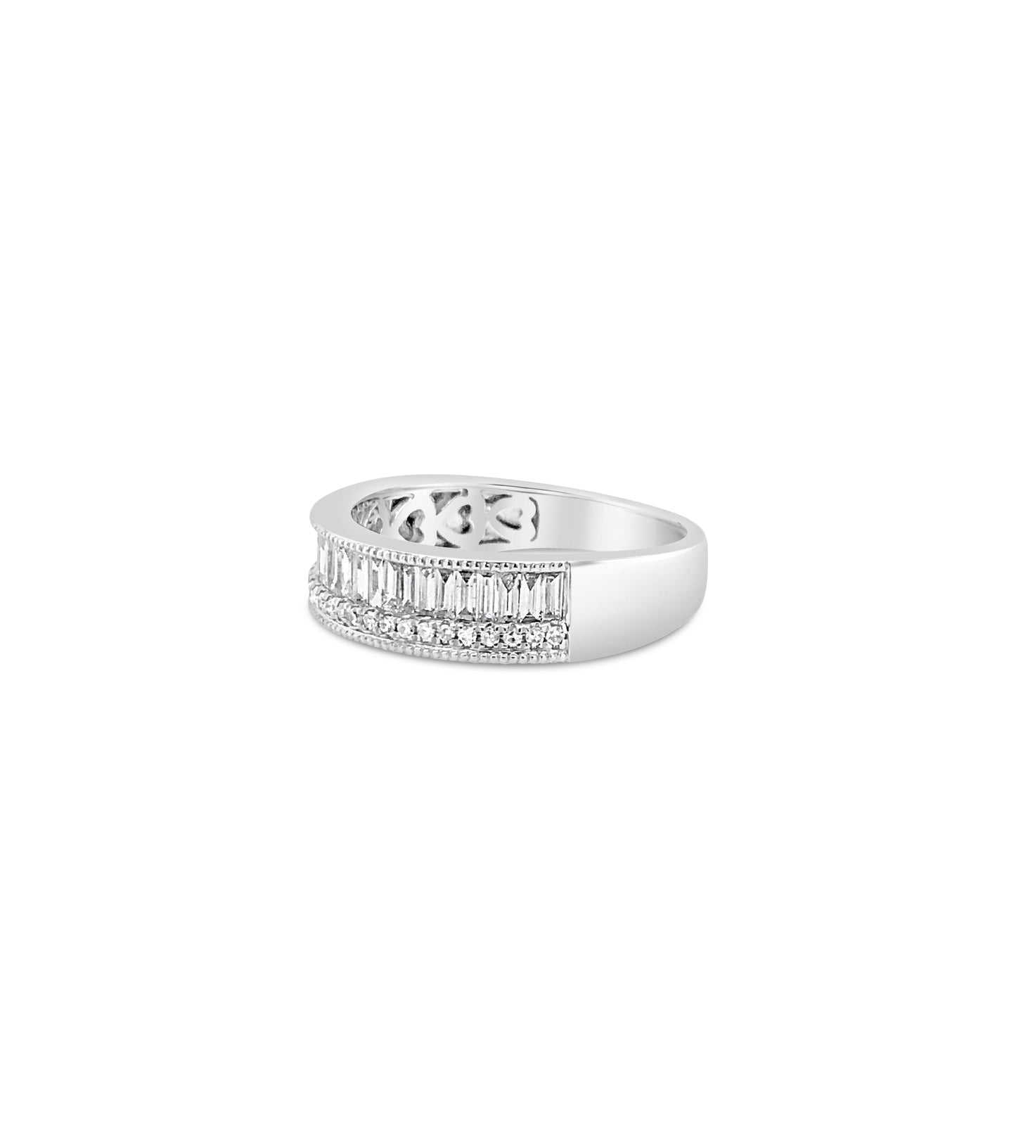 Diamond Baguette & Round Band