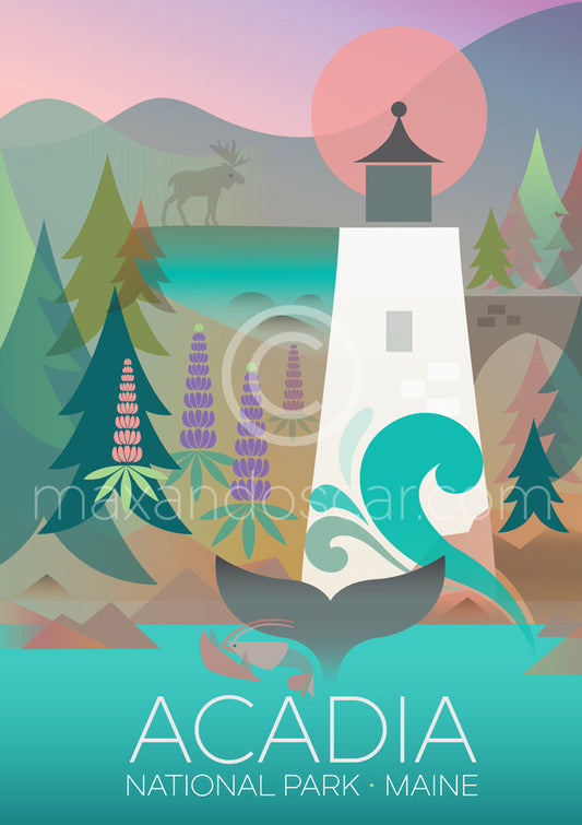 ACADIA NATIONAL PARK PRINT