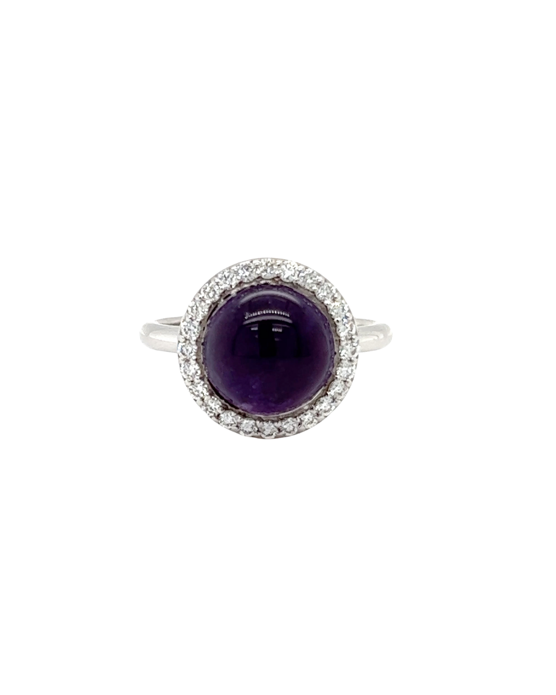 Amethyst Cabochon Ring