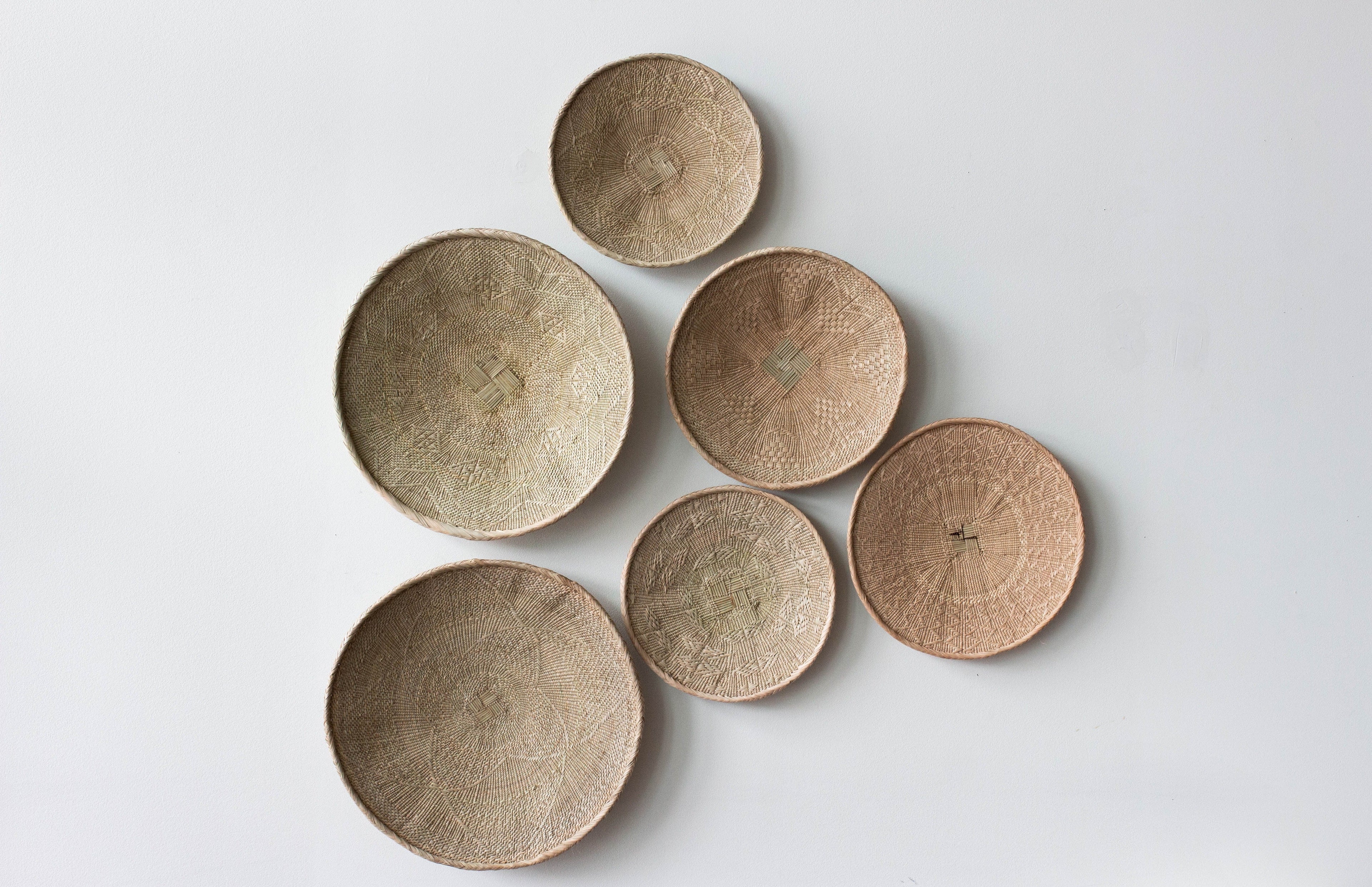 Binga Blonde Natural Woven Wall Basket