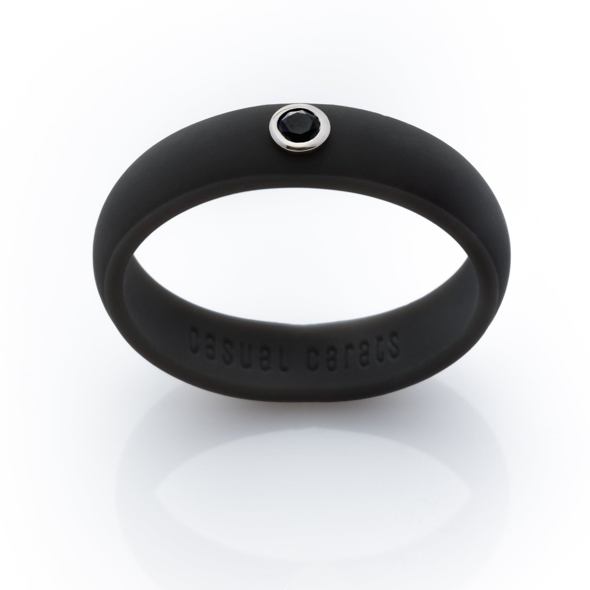 black-colored-diamond-silicone-ring