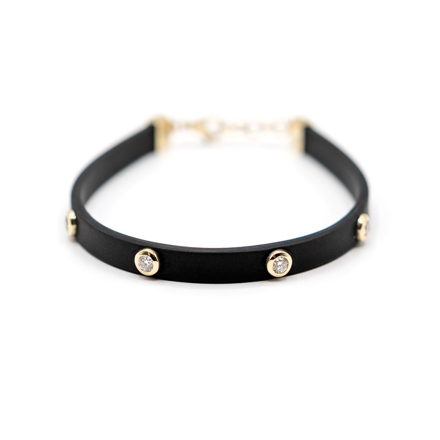 Black Diamond and Rubber Bracelet (0.40tcw.)