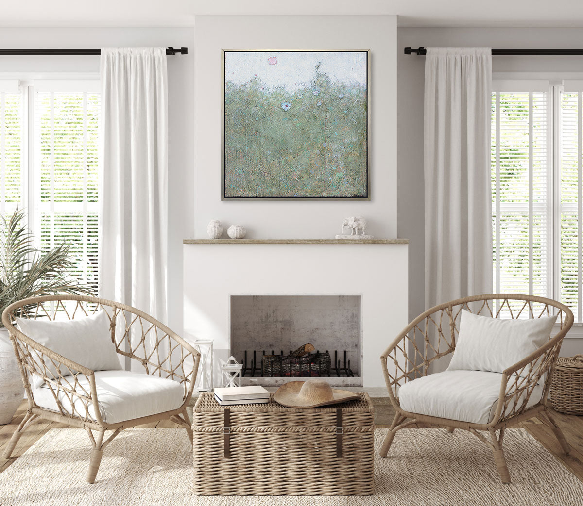 Blue Flower - Open Edition Canvas Print