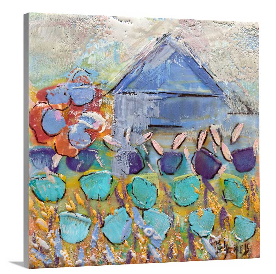 Blueberry Farm - Open Edition Canvas Print