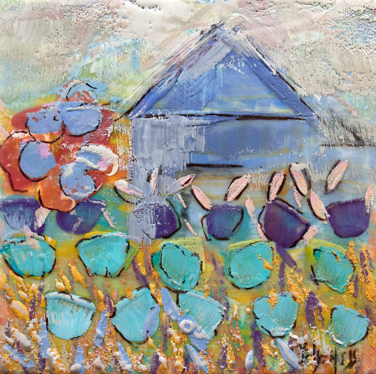 Blueberry Farm - Open Edition Canvas Print