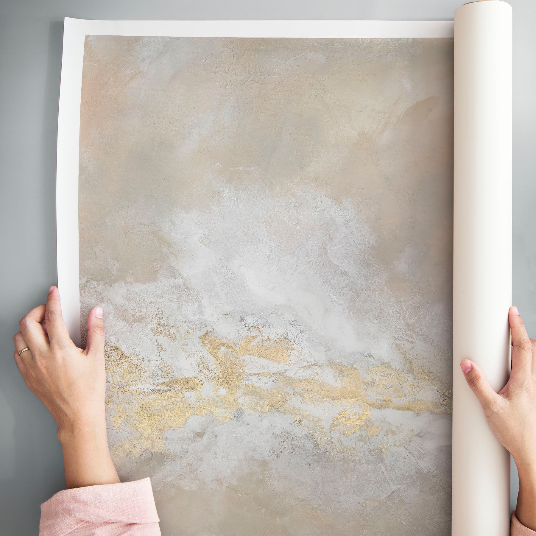 Blush Lucite - Canvas Print
