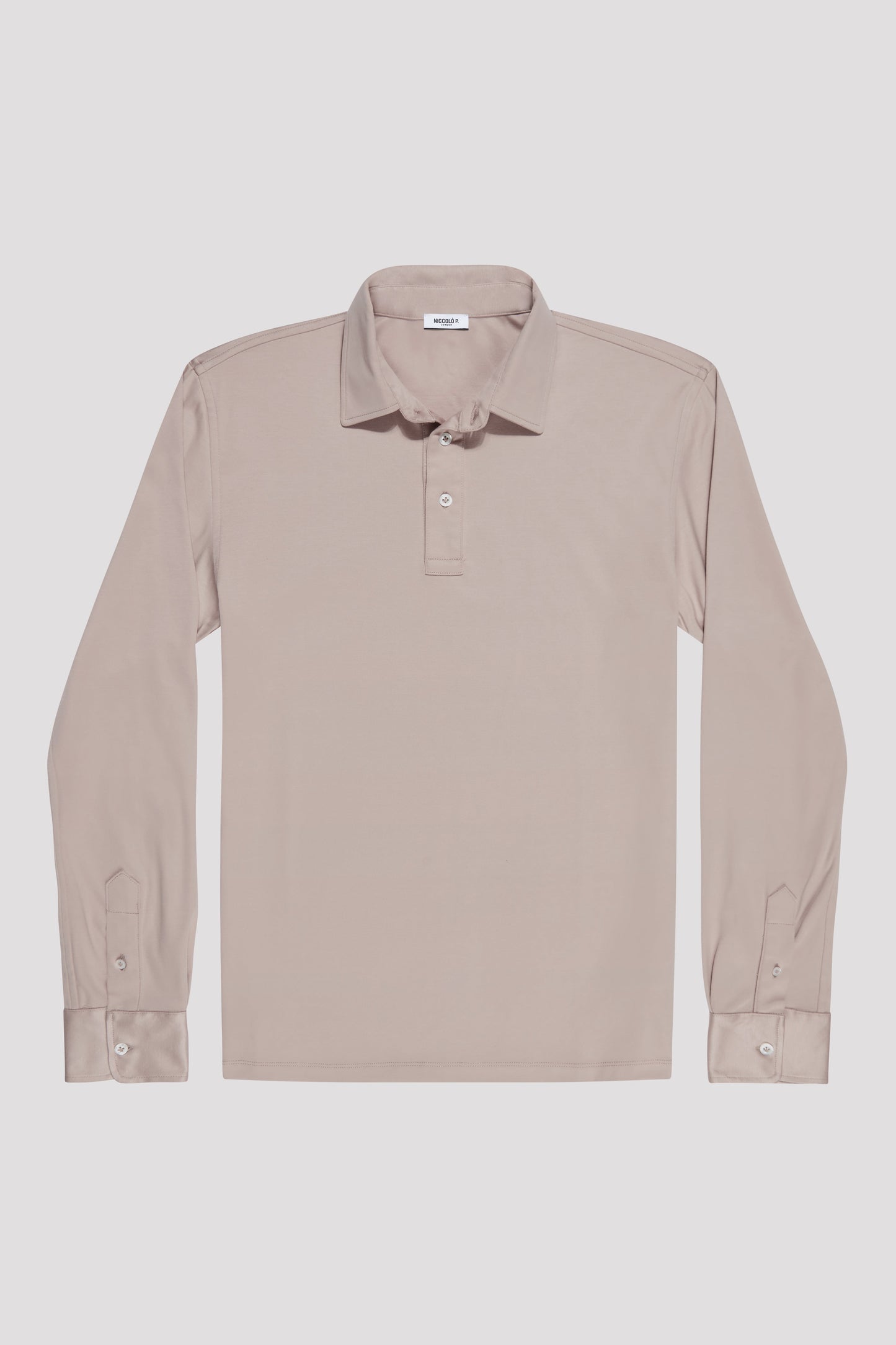 Bolonia Sand Long Sleeve Polo Shirt