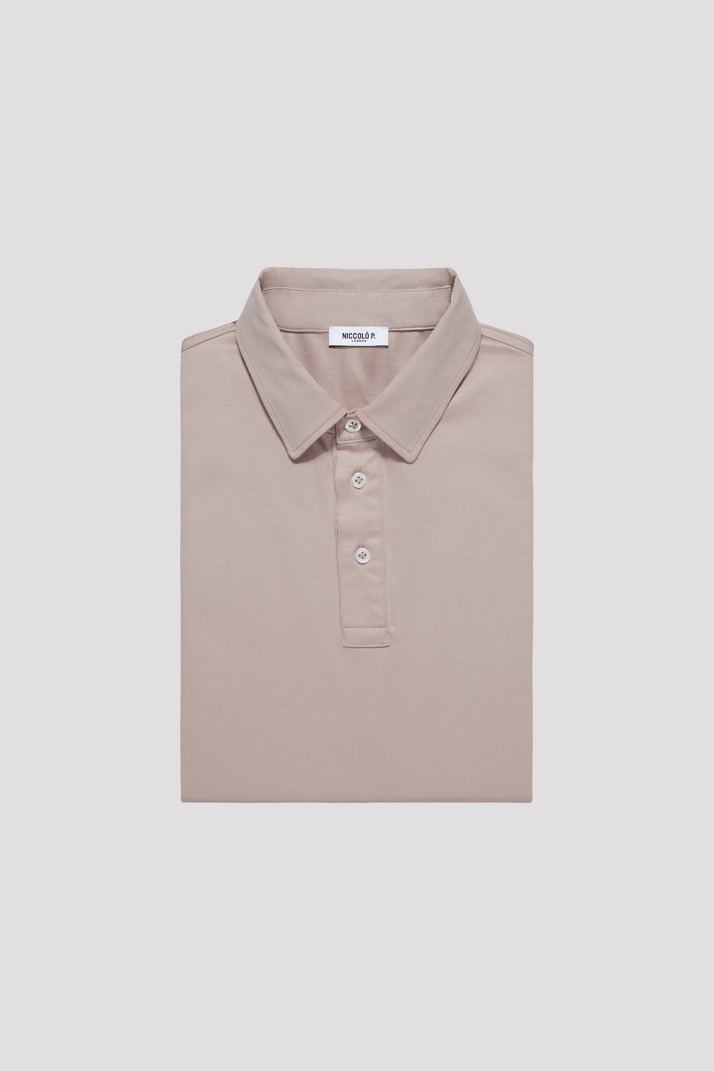 Bolonia Sand Long Sleeve Polo Shirt